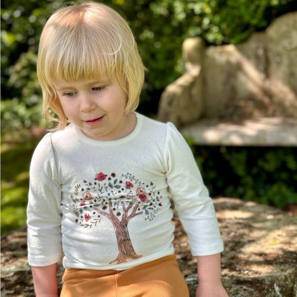 NWT Ettie + H Sadie Floral Tree Long Sleeve Tee - 5T - Picture 5 of 7